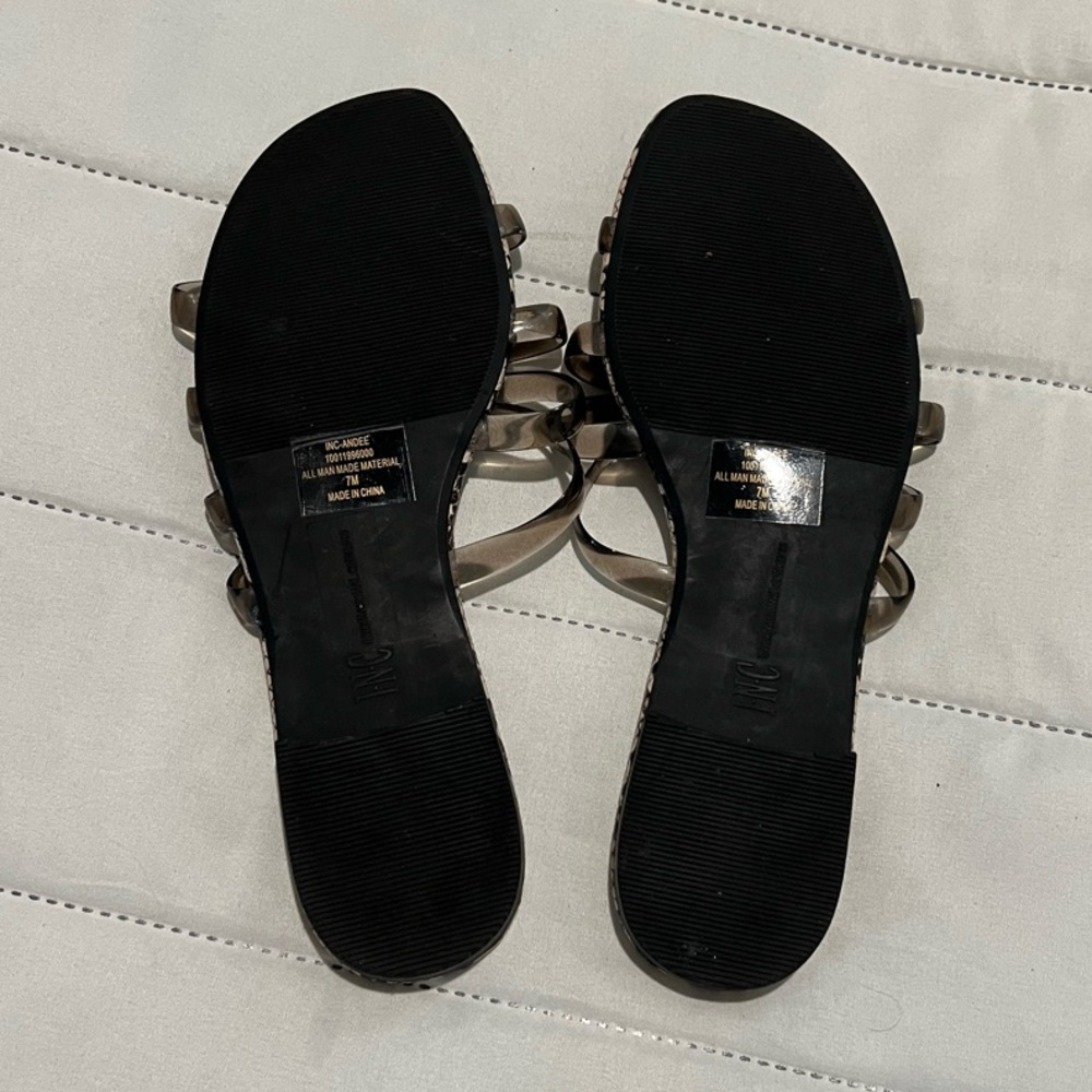 Snakeskin Strappy Sandals - Picture 2 of 3